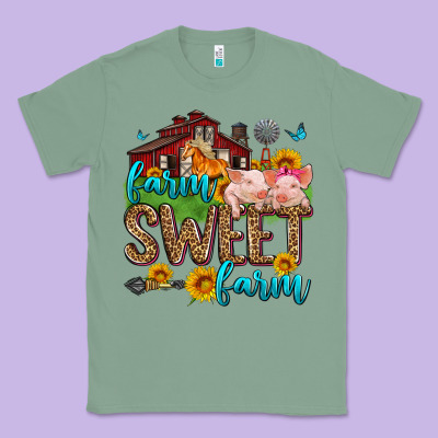 Farm Sweet Farm Classic Tee Designed By Zillion Design Studio