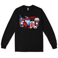 Black American nurse coffee cups Long Sleeve Tee - Zillion Design Studio