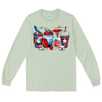 Matcha American nurse coffee cups Long Sleeve Tee - Zillion Design Studio