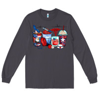 Smoke American nurse coffee cups Long Sleeve Tee - Zillion Design Studio