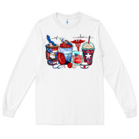 White American nurse coffee cups Long Sleeve Tee - Zillion Design Studio