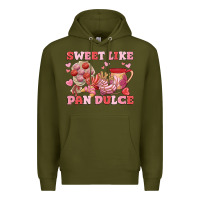 Army Green sweet like pan dulce Premium Hoodie - MaliasSmallBusiness