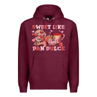 Burgundy sweet like pan dulce Premium Hoodie - MaliasSmallBusiness