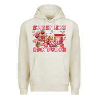 Oatmeal Heather sweet like pan dulce Premium Hoodie - MaliasSmallBusiness