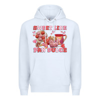 White sweet like pan dulce Premium Hoodie - MaliasSmallBusiness