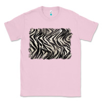 Bubblegum Pink zebra pattern background Classic Tee - BarkalooDesign
