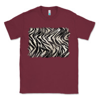 Burgundy zebra pattern background Classic Tee - BarkalooDesign