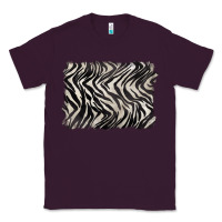 Plum zebra pattern background Classic Tee - BarkalooDesign