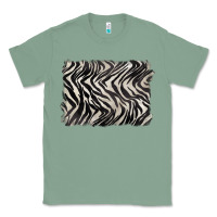 Sage zebra pattern background Classic Tee - BarkalooDesign