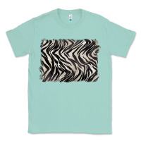 Seafoam zebra pattern background Classic Tee - BarkalooDesign