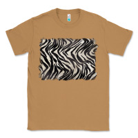 Toasted Coconut zebra pattern background Classic Tee - BarkalooDesign