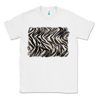 White zebra pattern background Classic Tee - BarkalooDesign