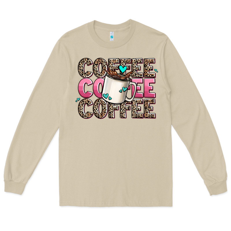 Coffee Coffee Coffee Long Sleeve Tee by AdoDesignShop | Teevron