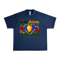 Navy im an autism dad whats your superpower Urban Heavy Tee - Zillion Design Studio