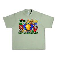 Oil Green im an autism dad whats your superpower Urban Heavy Tee - Zillion Design Studio