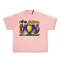 Salmon im an autism dad whats your superpower Urban Heavy Tee - Zillion Design Studio