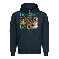Navy livin' that soccer mom life Zipper Hoodie - HRA Design Shop
