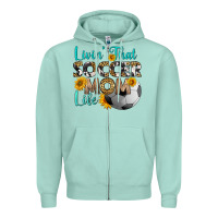 Seafoam livin' that soccer mom life Zipper Hoodie - HRA Design Shop
