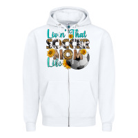 White livin' that soccer mom life Zipper Hoodie - HRA Design Shop