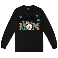 Black husky mom western Long Sleeve Tee - RanaPortraitStore
