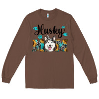 Chestnut husky mom western Long Sleeve Tee - RanaPortraitStore