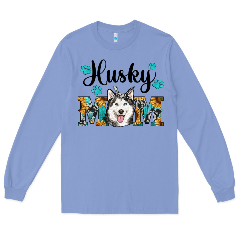 Husky Mom Western Long Sleeve Tee by RanaPortraitStore | Teevron
