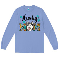 Colony Blue husky mom western Long Sleeve Tee - RanaPortraitStore
