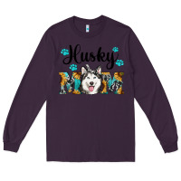 Plum husky mom western Long Sleeve Tee - RanaPortraitStore