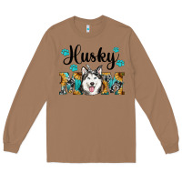 Toasted Coconut husky mom western Long Sleeve Tee - RanaPortraitStore