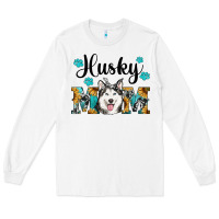 White husky mom western Long Sleeve Tee - RanaPortraitStore
