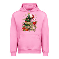 Fuchsia Pink sorta scary sorta merry skeleton christmas tree Urban Hoodie - MaliasSmallBusiness