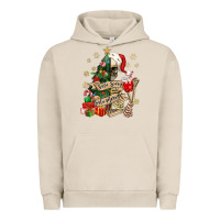 Pigment French Oak sorta scary sorta merry skeleton christmas tree Urban Hoodie - MaliasSmallBusiness