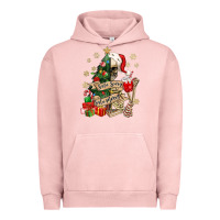 Pigment Salmon sorta scary sorta merry skeleton christmas tree Urban Hoodie - MaliasSmallBusiness