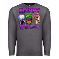 Charcoal Heather happy halloween Premium Sweatshirt - JahusDesignShop