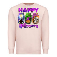 Pale Pink happy halloween Premium Sweatshirt - JahusDesignShop