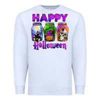 White happy halloween Premium Sweatshirt - JahusDesignShop