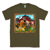 Army Green farm life Classic Tee - Zillion Design Studio