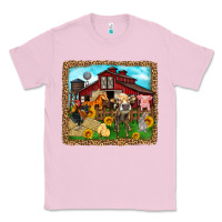 Bubblegum Pink farm life Classic Tee - Zillion Design Studio