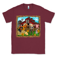 Burgundy farm life Classic Tee - Zillion Design Studio