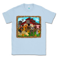 Dusty Blue farm life Classic Tee - Zillion Design Studio