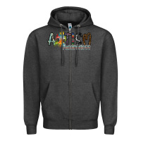 Charcoal Heather autism awareness Zipper Hoodie - SublimationCraftShop