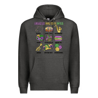 Charcoal Heather laissez les bons temps rouler Premium Hoodie - MaliasSmallBusiness