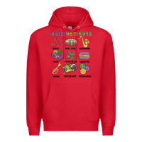 Red laissez les bons temps rouler Premium Hoodie - MaliasSmallBusiness