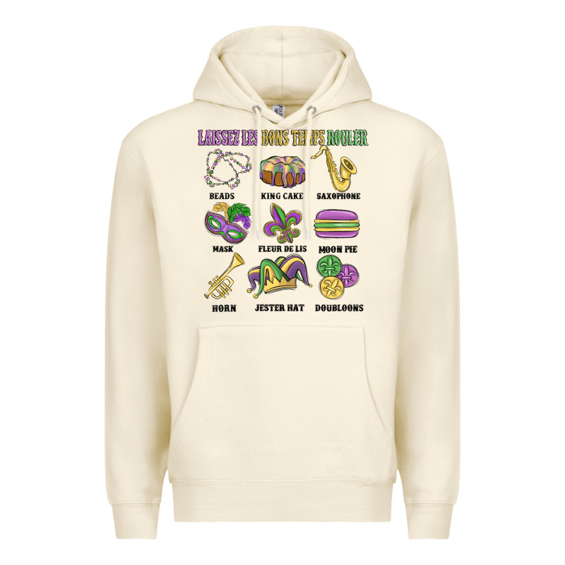 Laissez Les Bons Temps Rouler Premium Hoodie by MaliasSmallBusiness | Teevron