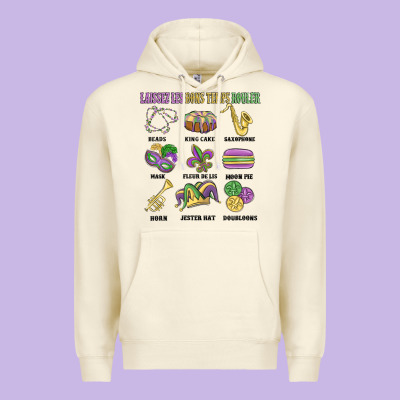 Laissez Les Bons Temps Rouler Premium Hoodie Designed By Maliassmallbusiness