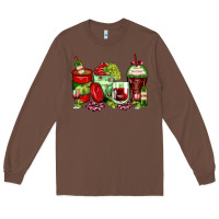 Chestnut wine coffee cups Long Sleeve Tee - Zillion Design Studio
