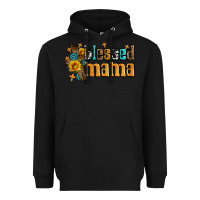 Black blessed mama Heavyweight Hoodie - AdoDesignShop