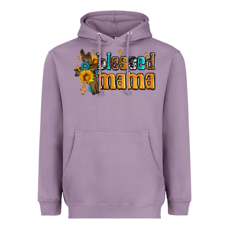 Blessed Mama Heavyweight Hoodie by AdoDesignShop | Teevron