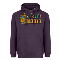 Plum blessed mama Heavyweight Hoodie - AdoDesignShop