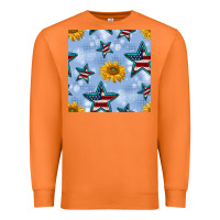 Carrot patriotic stars and sunflower Premium Sweatshirt - BundleAndBundleShop